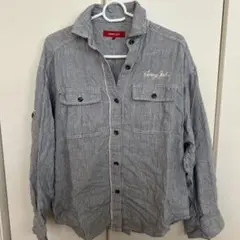 tommy girl ヒッコリーストライプ 長袖シャツ Sのサムネイル