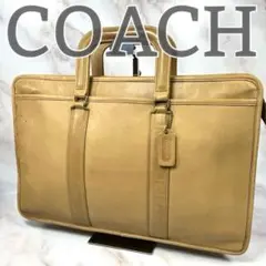 USA製 オールドコーチ　コーチ　オールレザー ビジネスバッグ　ブラウン