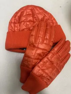 Desigual デシグアル 帽子＆手袋セット オレンジ 未使用に近い