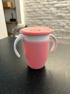 munchkin マンチキン ハンドル付きミラクルカップ ピンク