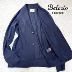 【リネン100％×サマージャケット】エディフィス テーラードジャケット 紺 46
