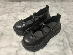 未使用品！GRL 厚底　バレエシューズ　ストラップシューズ　ブラック