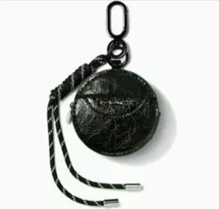 MAC ブラックレザー ポーチ コインケース ノベルティ