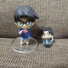 【名探偵コナン】ガチャガチャ 服部平次 コナン隊 めじるしチャーム 2点セット
