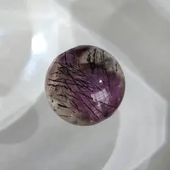 高品質 スーパーセブン 粒売り 7.6mm 576p スモーキー アメジスト