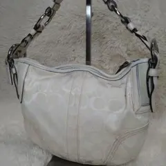 【コーチ】COACH ワンショルダーキャンバス✕レザー