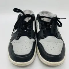8m14NIKE AIR JORDAN 1 LOW スニーカー ブラック グレー