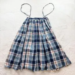 チェックスカート ひざ丈スカート