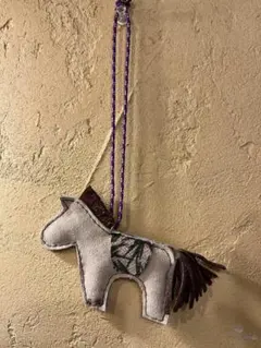 A-13【一点物】本革 馬チャーム｜2026年干支｜幸運のお守り