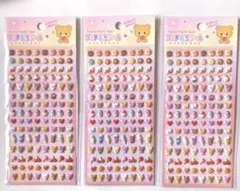 プッチもちシール　カワッちっこい！　「くま」×３枚　＊ シール　プッチもち