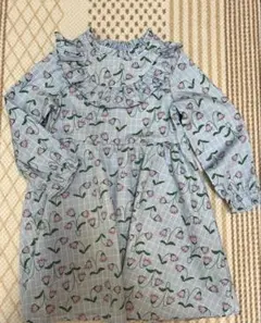 ワンピース 110サイズ 長袖 花柄