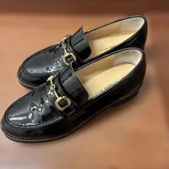tsumori chisato WALK エナメルビットローファー ブラックのサムネイル