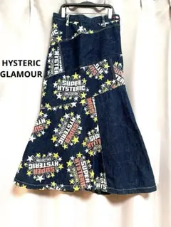 HYSTERIC GLAMOUR マキシ丈ロゴフレアロングスカート y2k