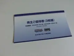【送料無料】セントラルスポーツ　株主優待券（3枚綴）のサムネイル