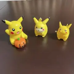 希少 手のひら・ピカチュウ ハロウィン 貯金箱・歩くピカチュウゼンマイ式のサムネイル