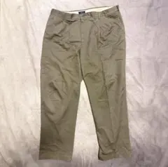 LANDS'END 전통 피트 치노 팬츠 카키 XL