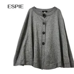 美品＊ロートレアモン ケープコート 38 グレー ポンチョ 日本製 洗える 美品＊ロートレアモン ケープコート 38 グレー ポンチョ 日本製