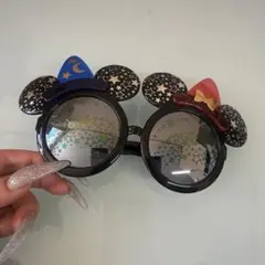 ミッキー・ミニー耳付きサングラス