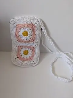 スマホショルダーバッグ　ハンドメイド