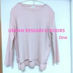 URBAN RESEARCH DOORSカットソー　プルオーバー　ライトピンク