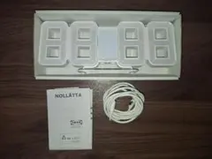 IKEA NOLLÅTTA デジタル置き時計 ホワイト