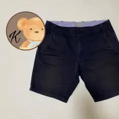 メンズ　ハーフパンツ　ショートパンツ　短パン　ユナイテッドアローズ　無地　M 黒のサムネイル