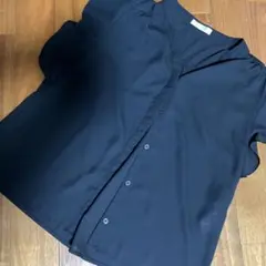 フリルスリーブ ブラウス ブラックのサムネイル