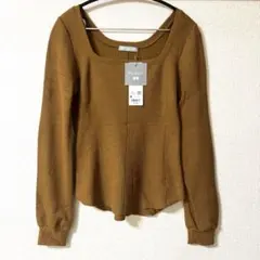 UNIQLOマメクロゴウチ　ヒートテックウールブレンドワッフルスクエアネックＴ