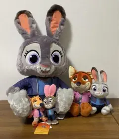 Disney ズートピア ぬいぐるみ マスコット ペアぬいぐるみ ジュディニック