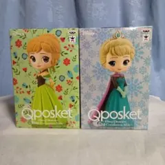 Qposket ディズニー アナ エルサ Bカラー 2体セットのサムネイル