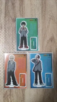 くら寿司　僕のヒーローアカデミア　アクリルスタンド　3点セット