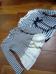 週末限定値下げ♪850円→700円 キッズ 女の子 春トップス2枚セット
