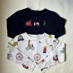 next.82 長袖Tシャツ 2枚セット　乗り物　122cm 6y 7y