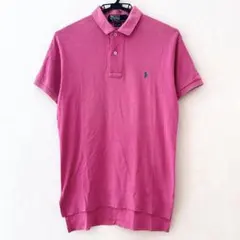 USA製 Polo Ralph Lauren 半袖ポロ ピンク S ポニー刺繍