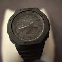 CASIO GA-2100-1A1JF Gショック　ブラックアウト　電池交換済のサムネイル