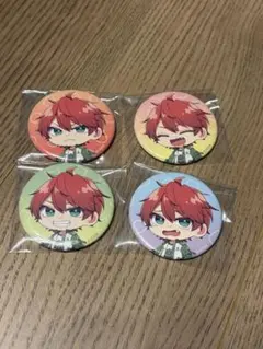 カラフルピーチ　じゃぱぱ　缶バッジ　からぴち　４個