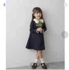 【新品タグ付き】 riziere ダブルカラーセレモニーワンピース 130cm