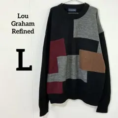 【Lou Graham Refined】切替デザイン ニット セーターのサムネイル