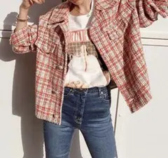 ノーブル 大人気 完売品 ソフト ツイード ジャガード ジャケット