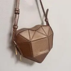 サマンサベガ ハート型多角形ショルダーバッグ ローズゴールド