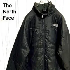 ノースフェイス ライトキルティングナイロンジャケット　メンズL　紺ネイビー　古着