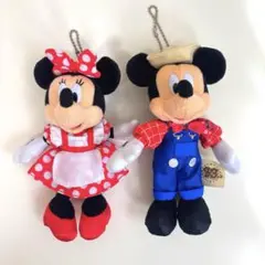 【中古】ディズニーランド　33周年　ぬいぐるみバッジセット