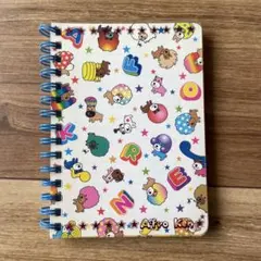 当時品】平成レトロ アフロ犬 リングノート メモ帳 - メルカリ