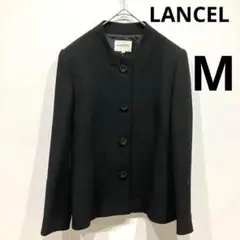 LANCEL M ノーカラージャケット　ブラック　入学式　卒業式　正装