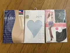 ATSUGI RELISH M-L ベージュ タイツ 3点セット