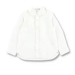 branshes ホワイト ボタンダウンシャツ 130