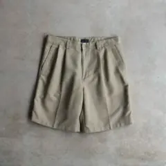 00sDOCKERSドッカーズ ツータックスラックスショーツ モカベージュW32
