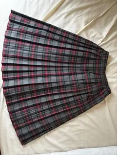 earth music&ecology グレー プリーツスカート F