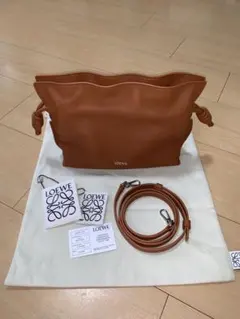 ★ LOEWE フラメンコクラッチ ミニ ★ スクワラルブラウン ナパカーフのサムネイル