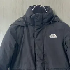 ノースフェイス ロングダウンジャケット ナイロン ブラック 120 25